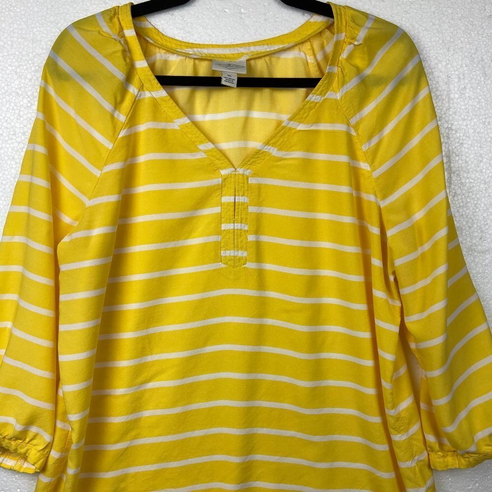 St John's Bay Top Tunica Rayon Sz XL